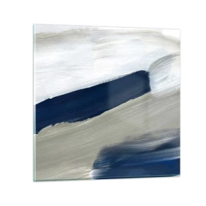 Obraz na skle - Stretnutie s bielou - 40x40 cm