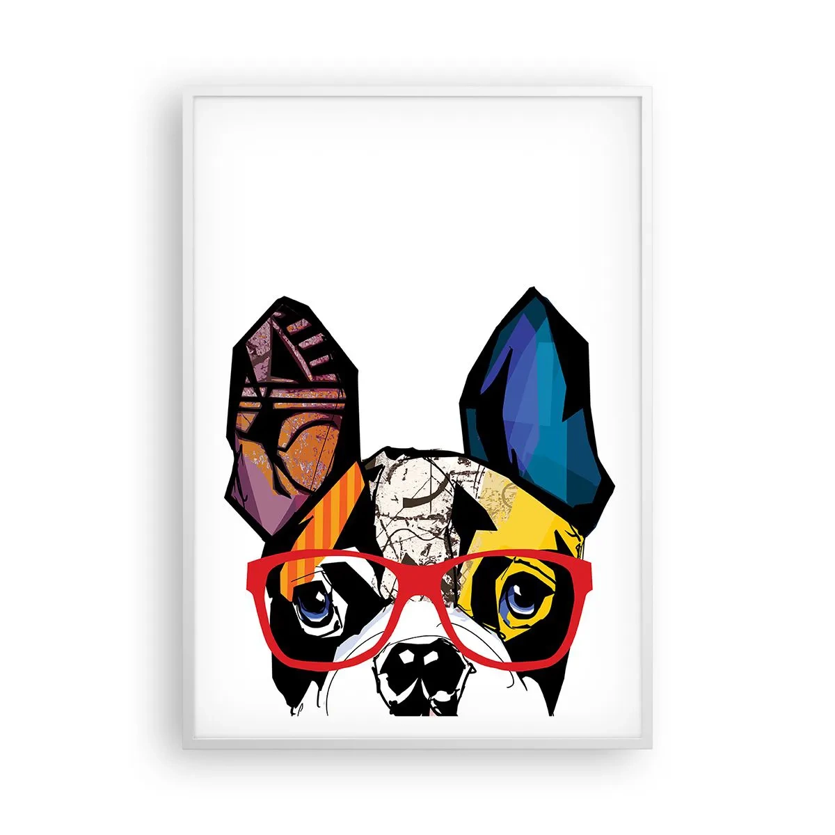 Plagát v bielom ráme - Intelektuál - 70x100 cm