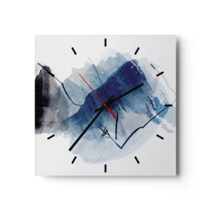 Nástenné hodiny - Ľadová hora - 30x30 cm
