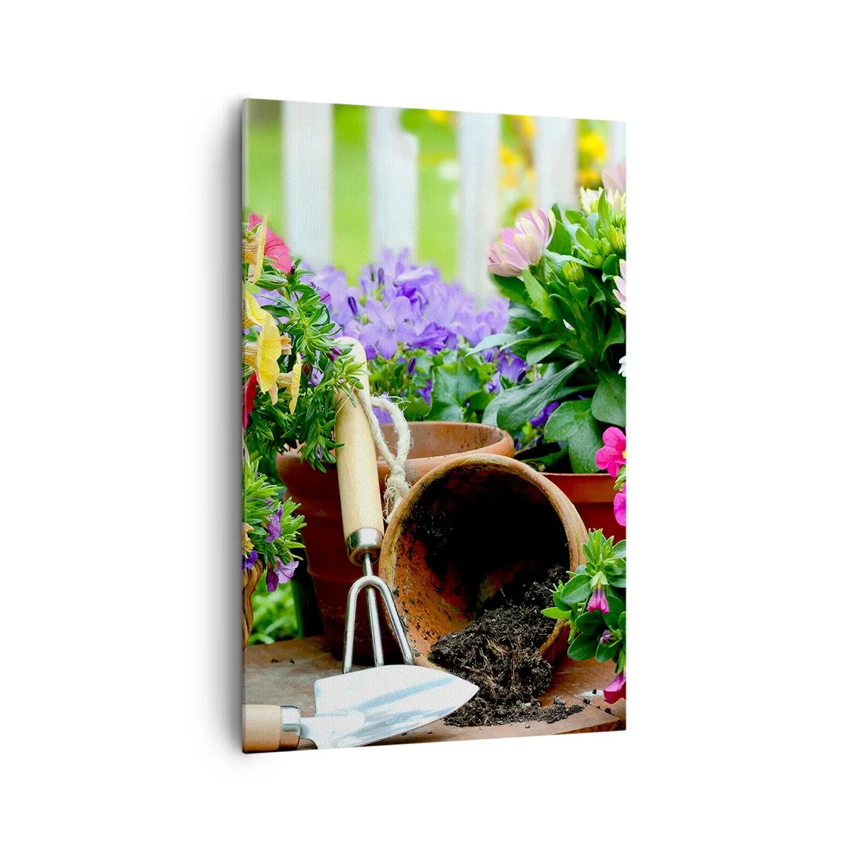 Obraz na plátne - Záhradka Žofky - 80x120 cm