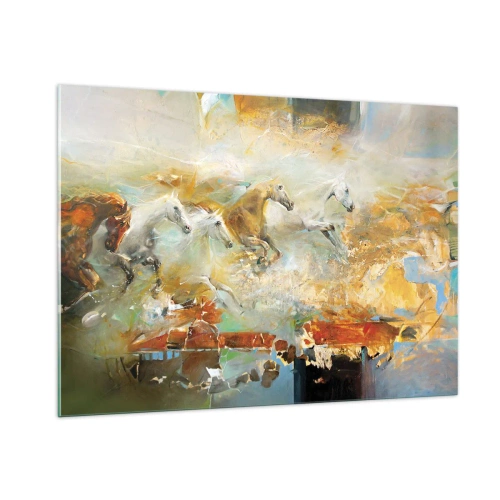 Obraz na skle - Cvála svetlom - 100x70 cm