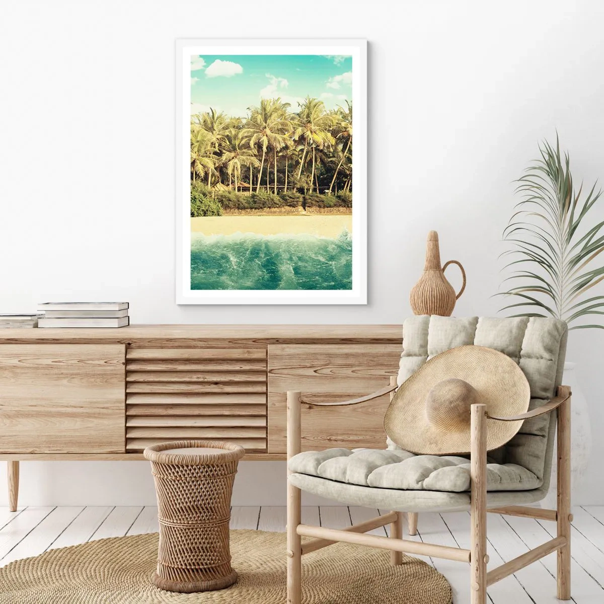 Plagát v bielom ráme - Čo napríklad tu? - 61x91 cm