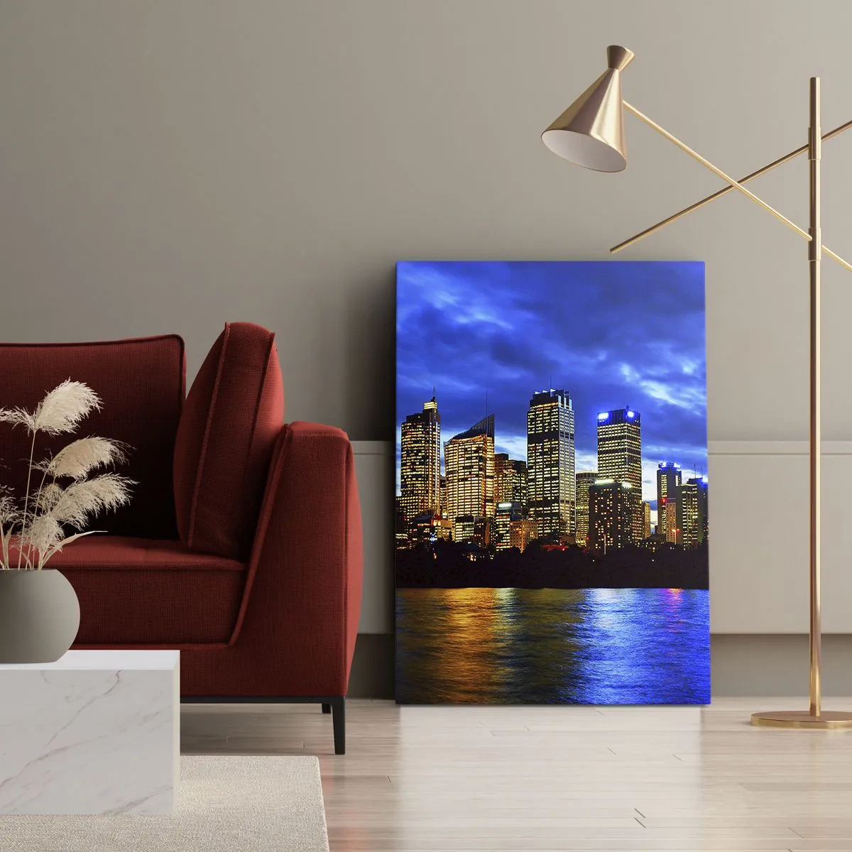 Obraz na plátne - Noc svetiel a farieb - 50x70 cm