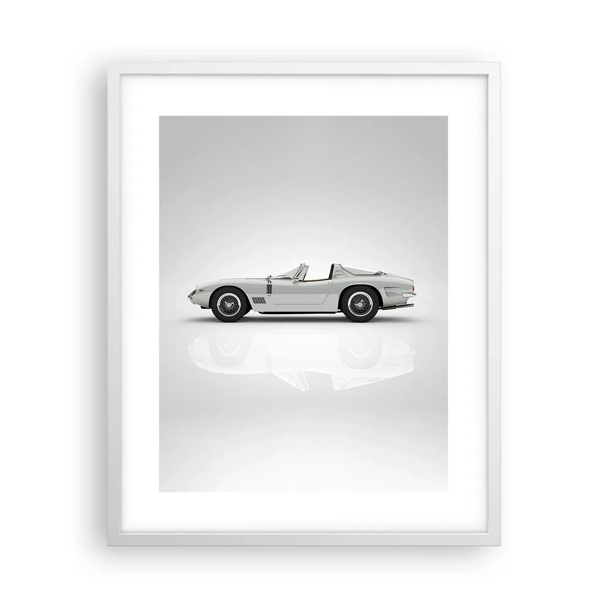 Plagát v bielom ráme - Prísľub zábavy - 40x50 cm