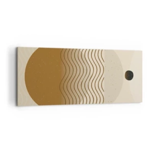 Obraz na plátne - O pôvode geometrických obrazcov - 100x40 cm