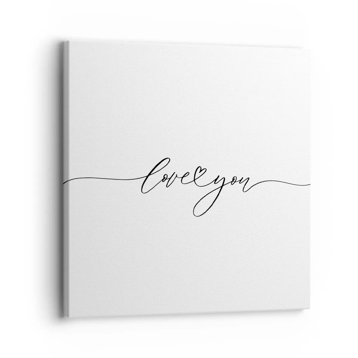 Obraz na plátne - Čierne na bielom - 30x30 cm