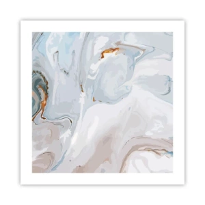 Plagát - Povznesená biela - 50x50 cm