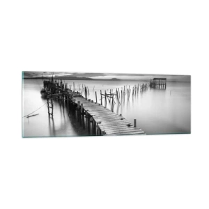 Obraz na skle - Pokoj zabudnutého brehu - 90x30 cm