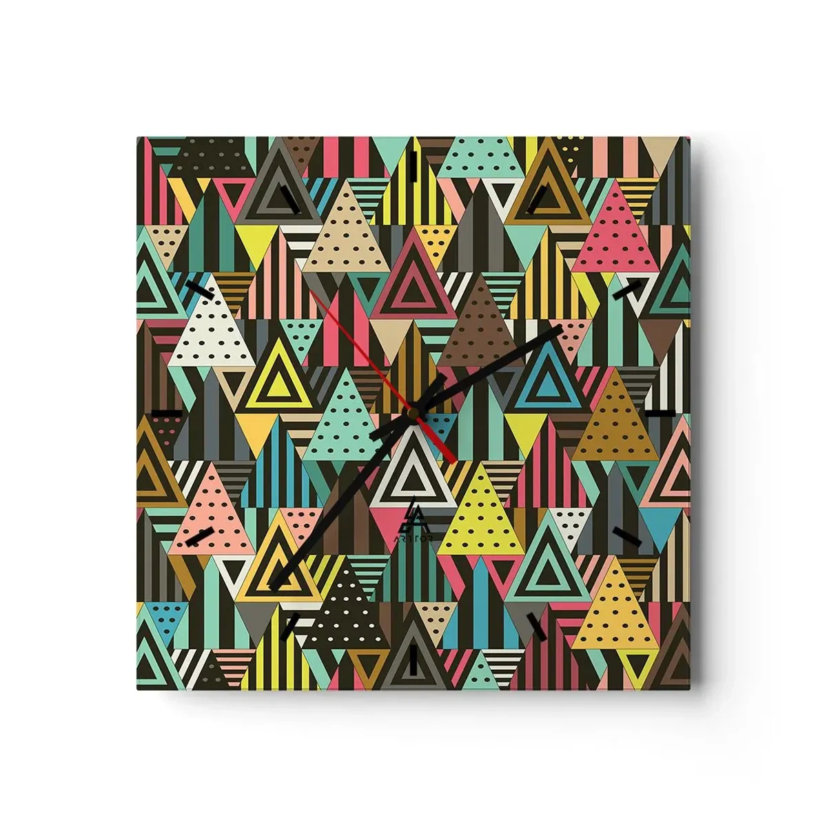 Nástenné hodiny - V rytme na tri - 40x40 cm