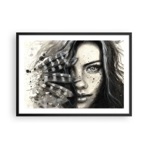 Plagát v čiernom ráme - Divoká krása - 70x50 cm
