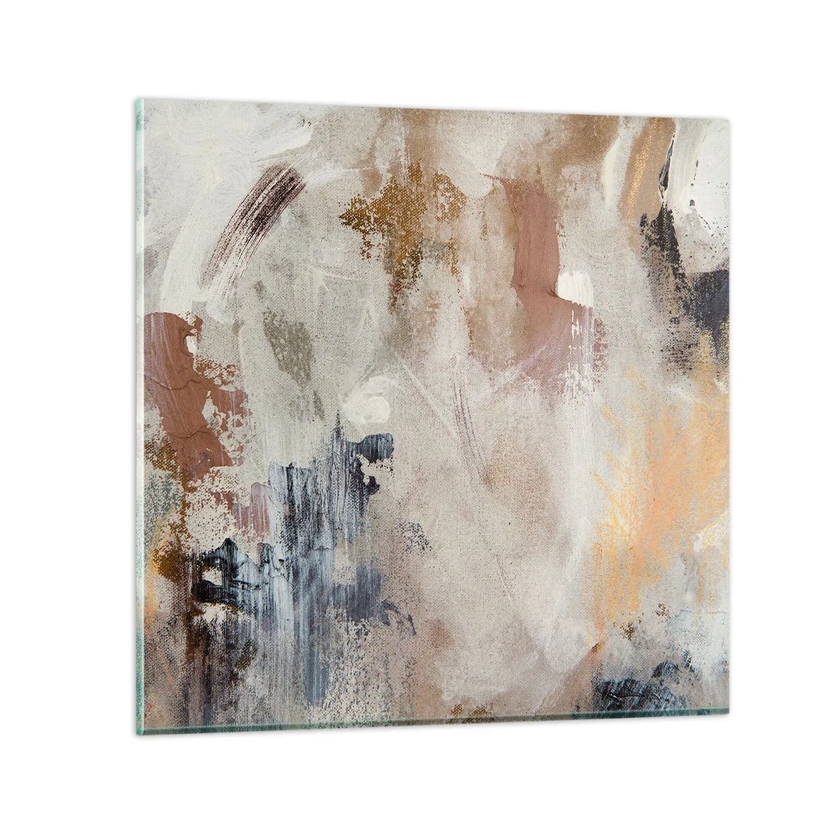 Obraz na skle - Hmlistá abstrakcia - 60x60 cm