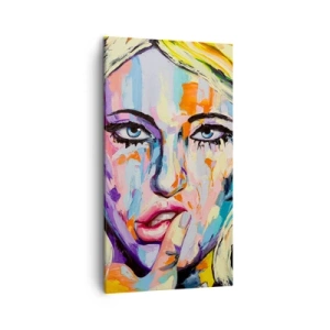 Obraz na plátne - Pozri sa jej priamo do očí - 45x80 cm