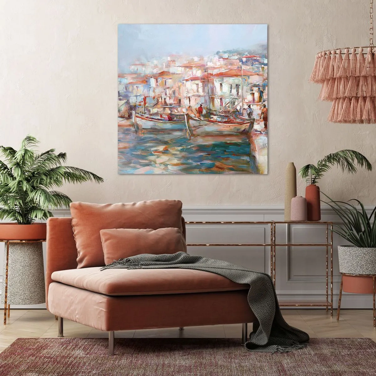 Obraz na plátne - Pastelová dovolenka - 60x60 cm