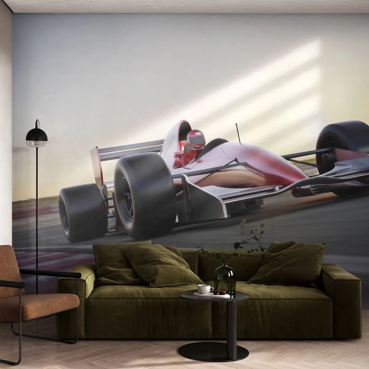 Samolepiaca Fototapeta Deluxe Sticker - Vždy víťaz - Automobilový priemysel, Závodné auto, Šport - 250x175 cm