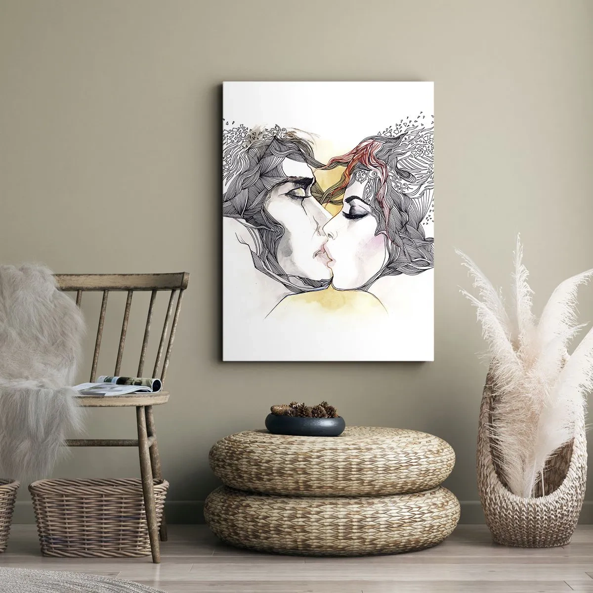 Obraz na plátne - Svet neexistuje - 70x100 cm