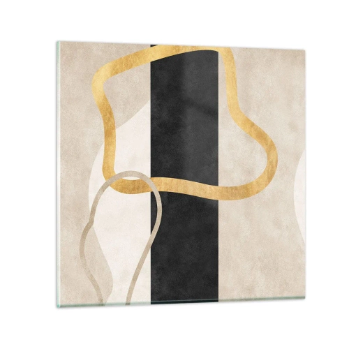 Obraz na skle - Tvary v slučke - 60x60 cm