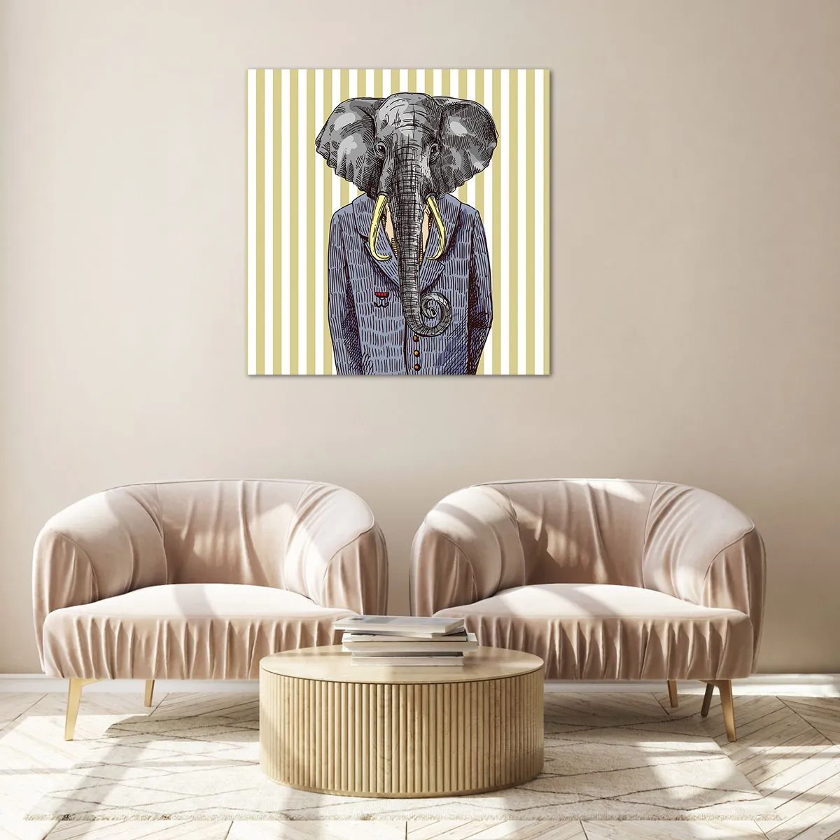 Obraz na skle - Elegantný od prírody - 60x60 cm