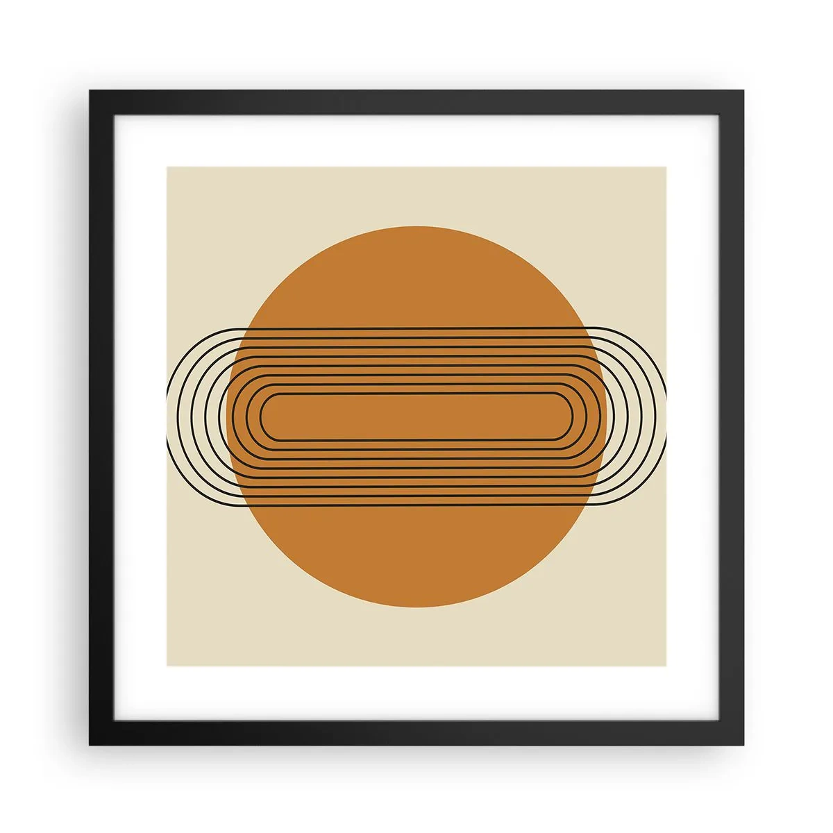 Plagát v čiernom ráme - Dokonalý plán - 40x40 cm