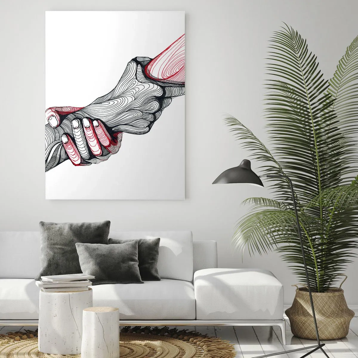 Obraz na skle - Ste v dobrých rukách - 80x120 cm