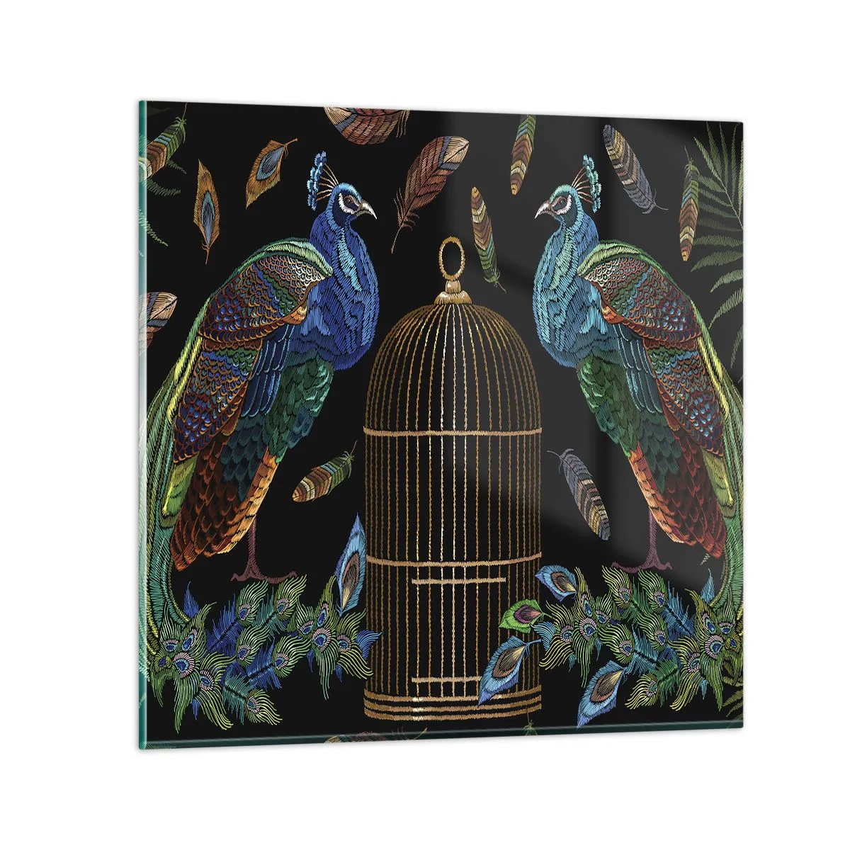 Obraz na skle - V kráľovskom rúchu - 60x60 cm