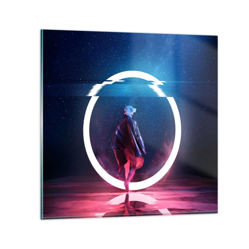 Obraz na skle - Medzi svetmi - 60x60 cm