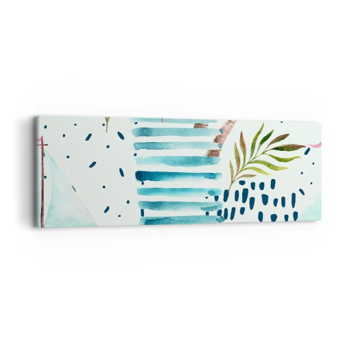 Obraz na plátne - Prázdniny pod palmami - 90x30 cm