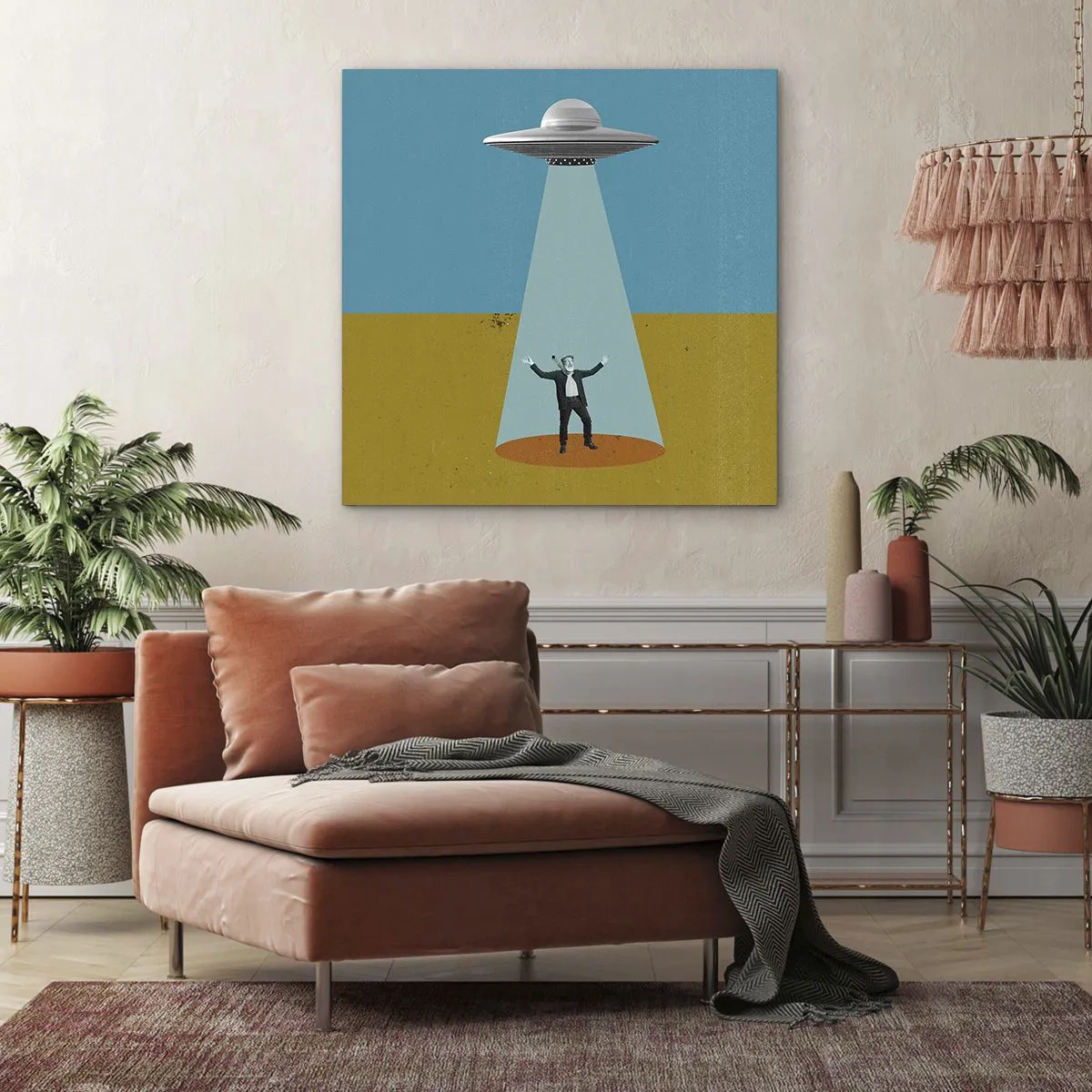 Obraz na plátne - Blízke stretnutie - 70x70 cm