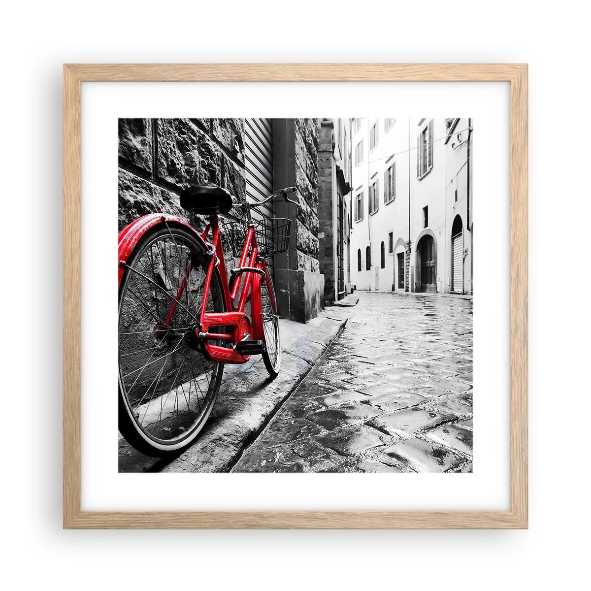 Plagát v ráme zo svetlého duba - Skutočná krása nestarne - 40x40 cm