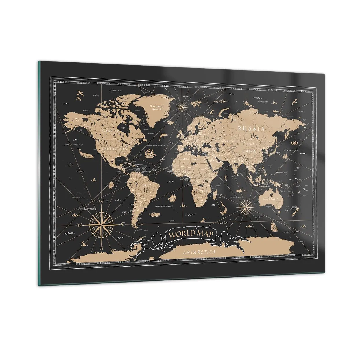 Obraz na skle - Hranice môjho sveta - 120x80 cm