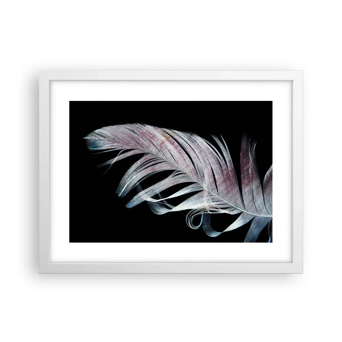 Plagát v bielom ráme - Premýšľajte o dotyku - 40x30 cm