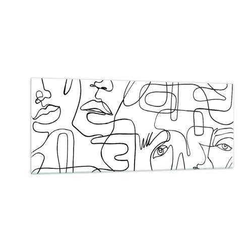 Obraz na skle - V spletených emóciách - 100x40 cm