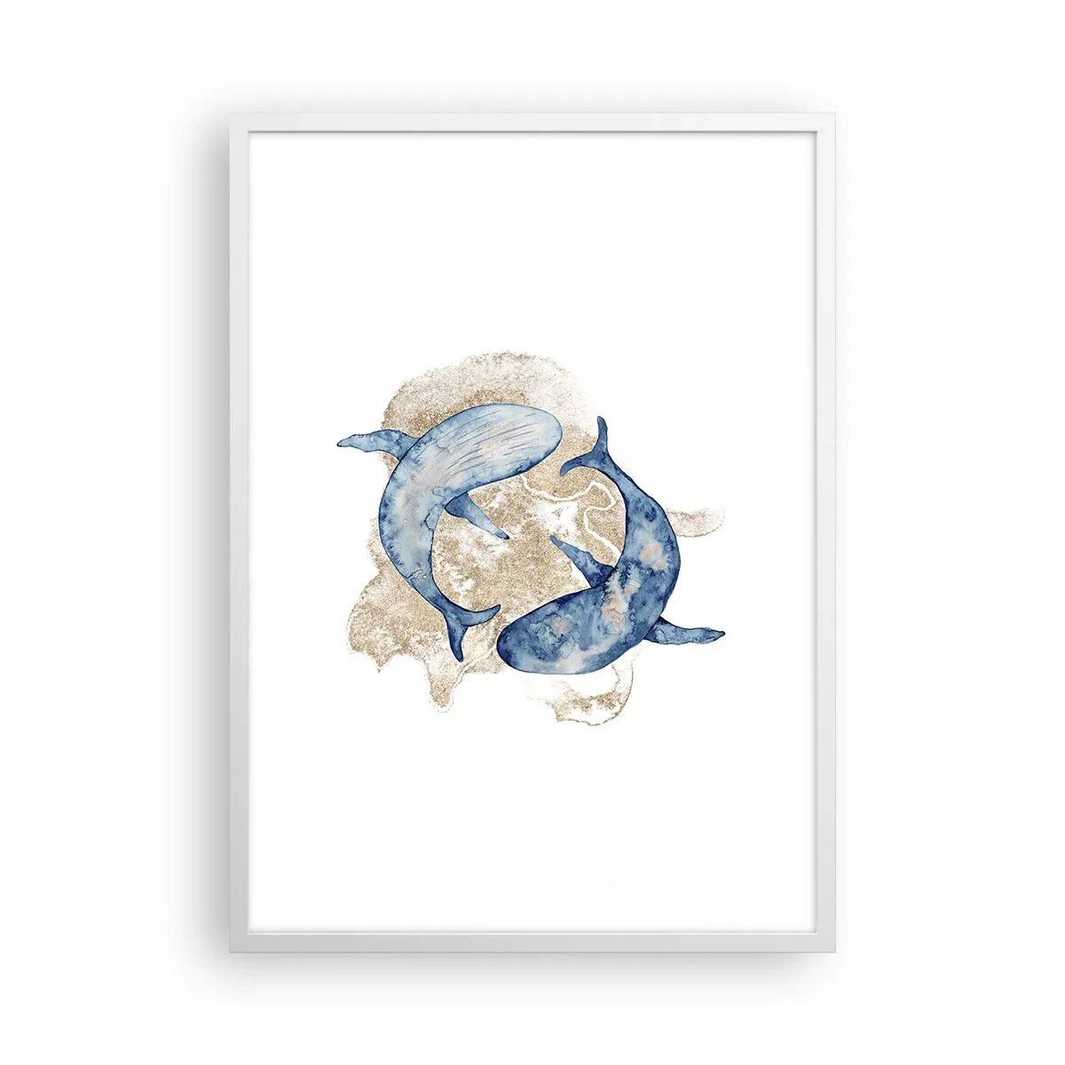 Plagát v bielom ráme - Priateľstvo alebo láska? - 50x70 cm