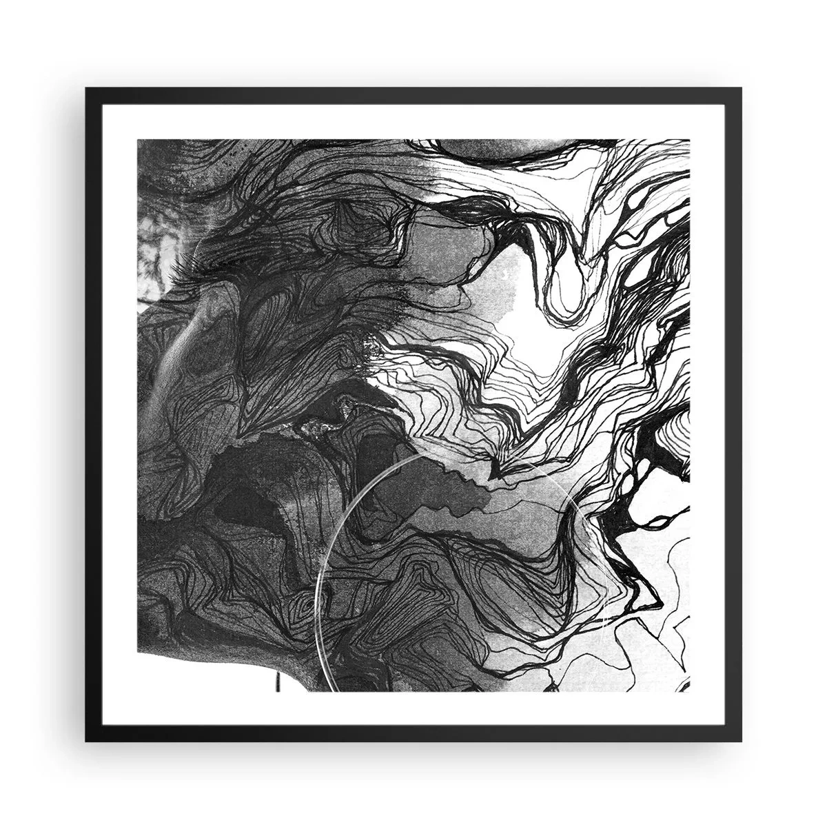 Plagát v čiernom ráme - Zapletená v snoch - 60x60 cm