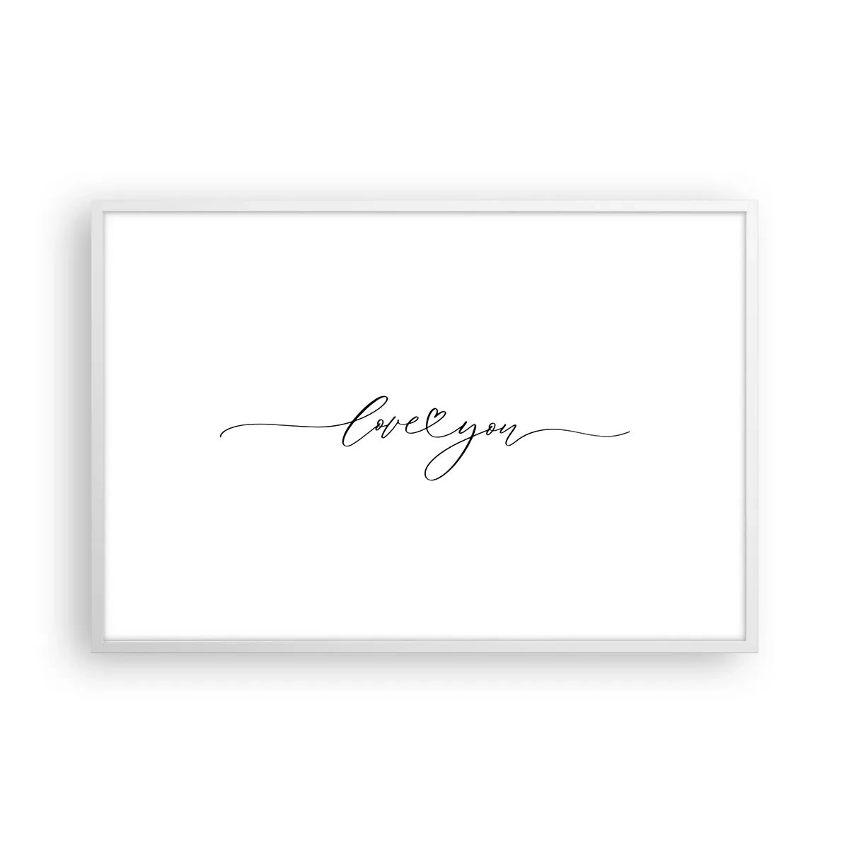 Plagát v bielom ráme - Čierne na bielom - 91x61 cm