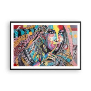 Plagát v čiernom ráme - Mlč, než pochopíš - 91x61 cm