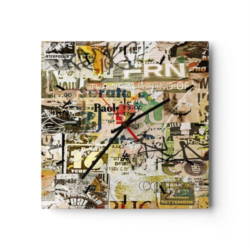 Nástenné hodiny - Och, deje sa to... - 40x40 cm