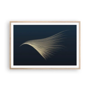 Plagát v ráme zo svetlého duba - Ako anjelské vlasy - 91x61 cm