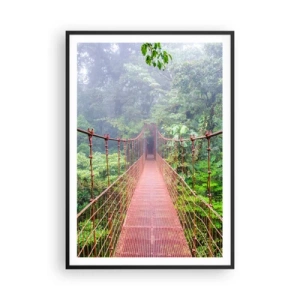 Plagát v čiernom ráme - Zavesený nad korunami - 70x100 cm