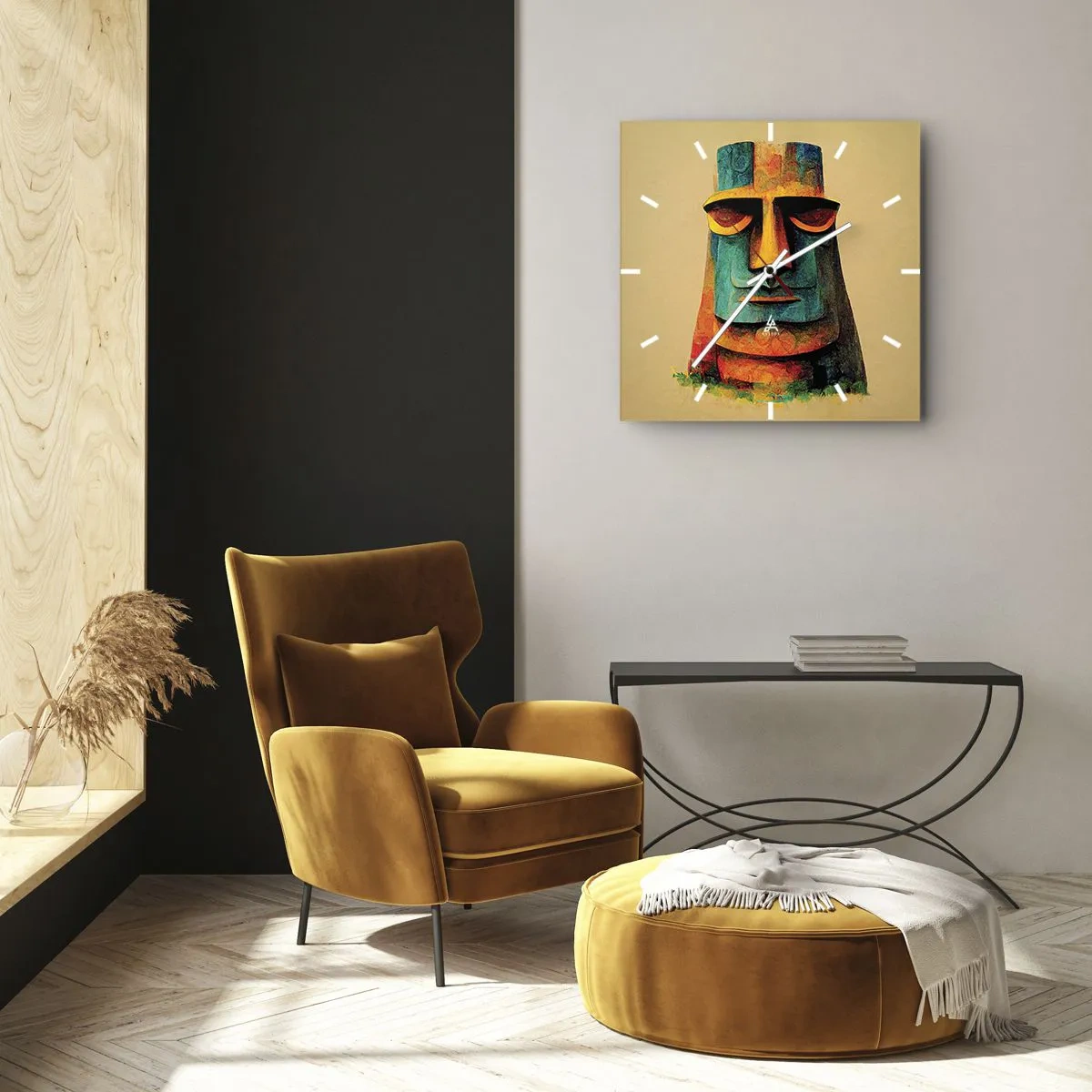 Nástenné hodiny - Sošný, ale sympatický - 30x30 cm
