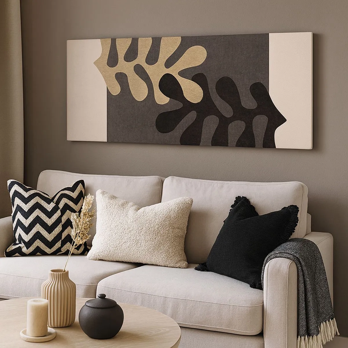 Obraz na plátne - Neprítomnosť a doplnenie - 100x40 cm