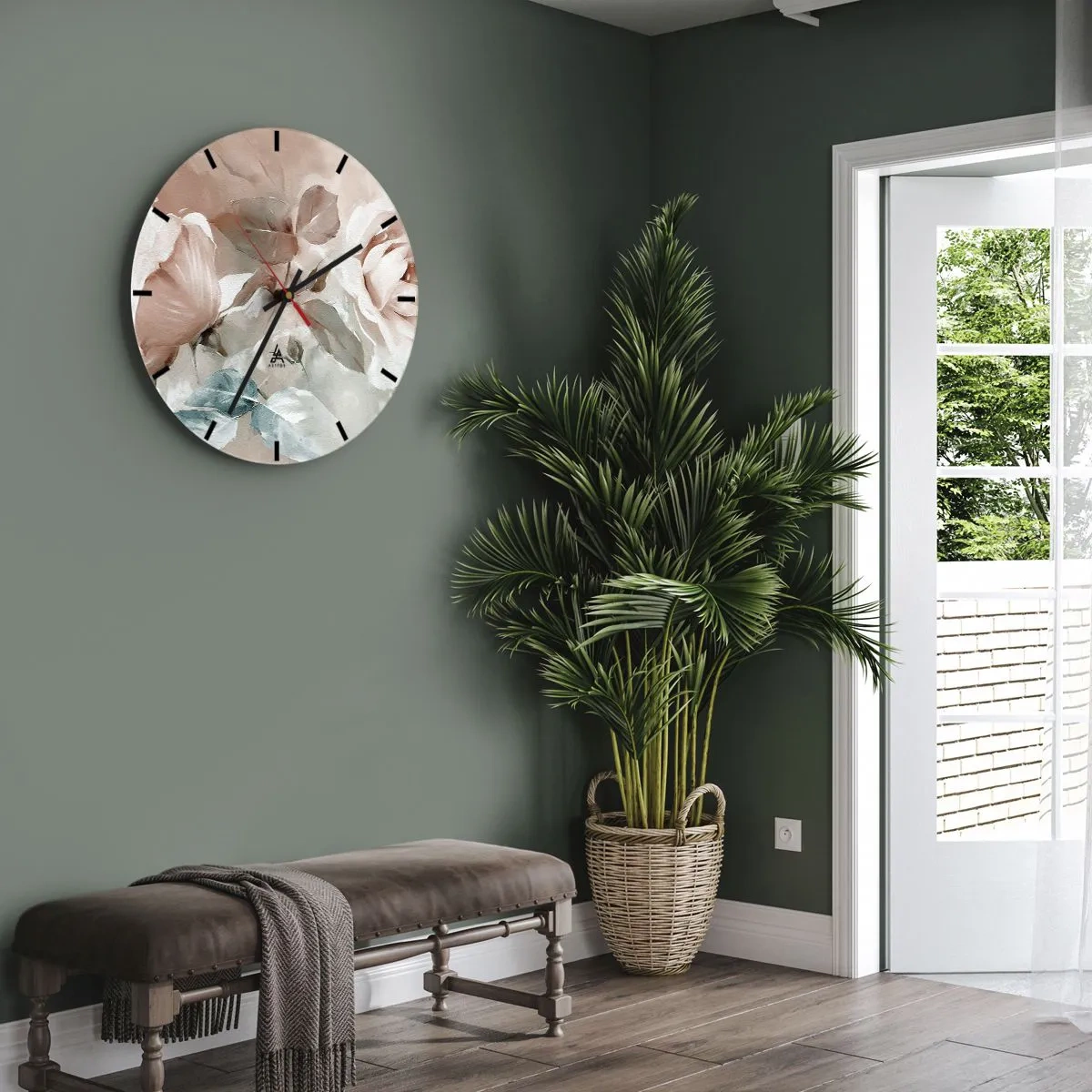 Nástenné hodiny - Duch romantizmu - 40x40 cm