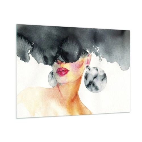 Obraz na skle - Tajomstvo elegancie - 100x70 cm