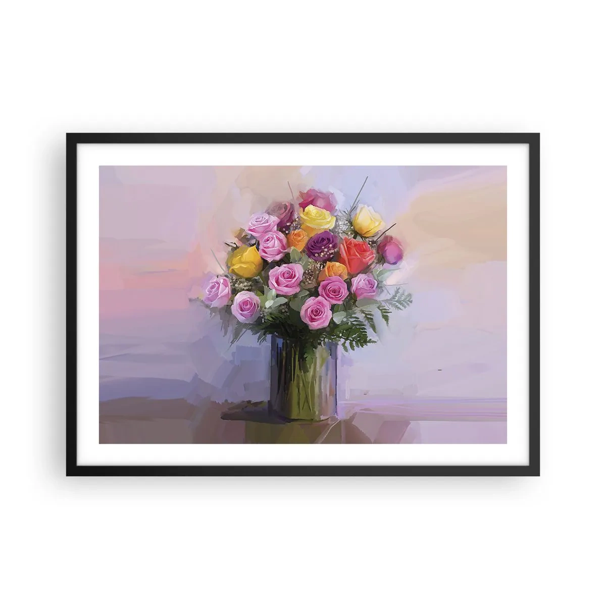 Plagát v čiernom ráme - Zachytená krása - 70x50 cm