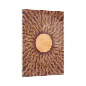 Obraz na skle - Ikona slnka - 70x100 cm