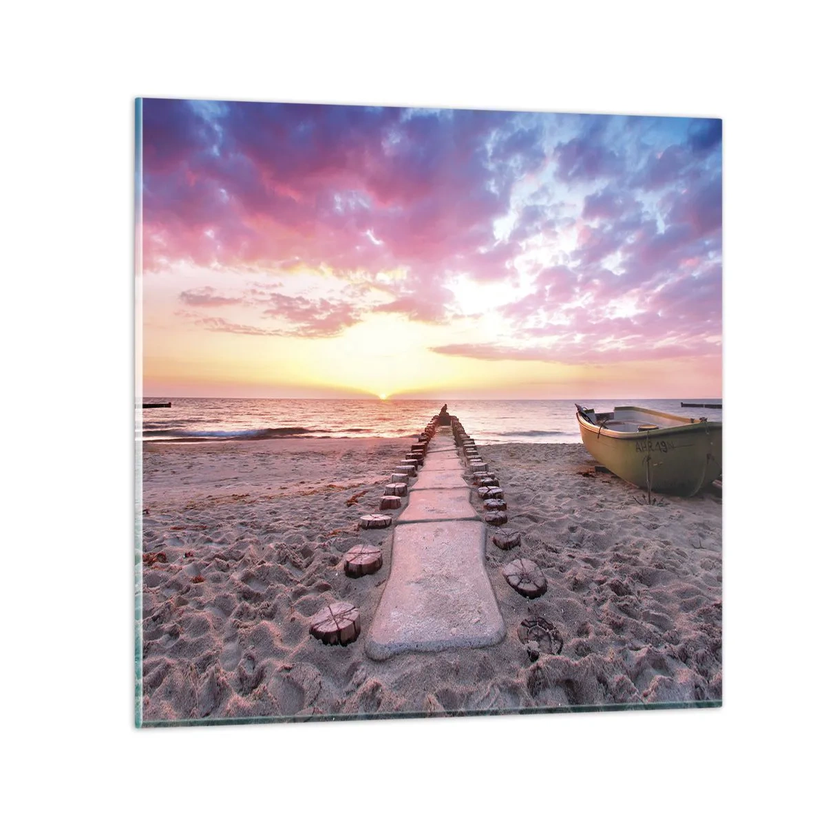 Obraz na skle - Okamih hlbokého zážitku - 70x70 cm