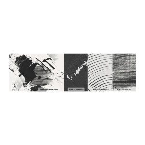 Vzorka fototapety Premium Canvas - Abstrakcia – expresia čiernej - Kus, Moderné, Čierna a biela - 100x30 cm