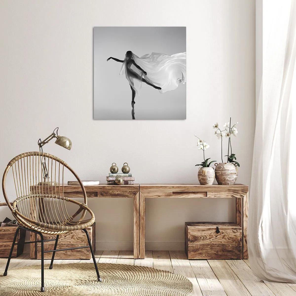 Obraz na plátne - Ľahkosť a pôvab - 60x60 cm