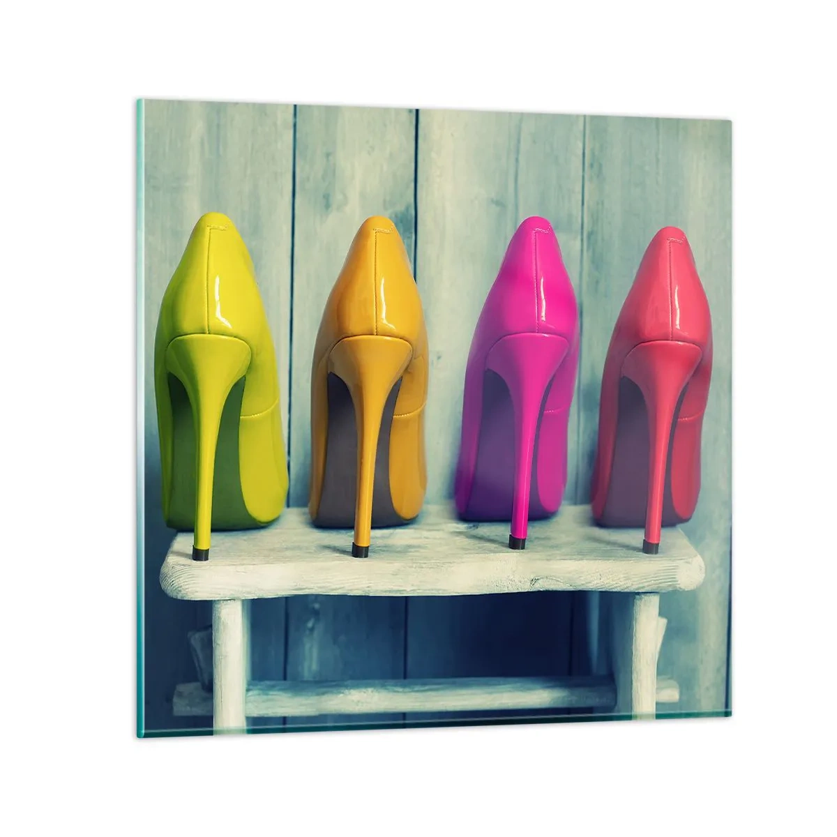 Obraz na skle - Prechádzkou po dúhe - 40x40 cm