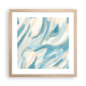 Plagát v ráme zo svetlého duba - Jarné závany - 40x40 cm