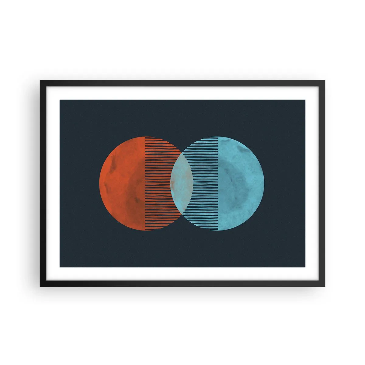 Plagát v čiernom ráme - Astronomická fantázia - 70x50 cm